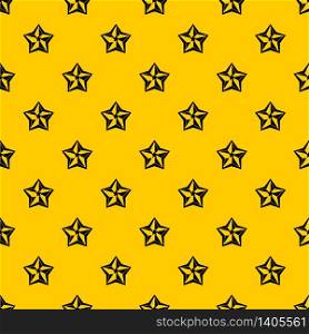 Star pattern seamless vector repeat geometric yellow for any design. Star pattern vector