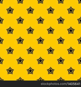 Star pattern seamless vector repeat geometric yellow for any design. Star pattern vector