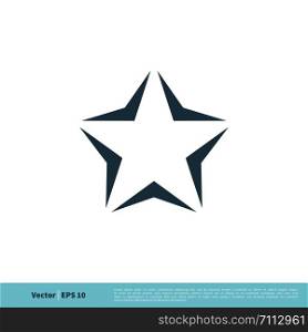 Star / Pentagonal Icon Vector Logo Template Illustration Design. Vector EPS 10.