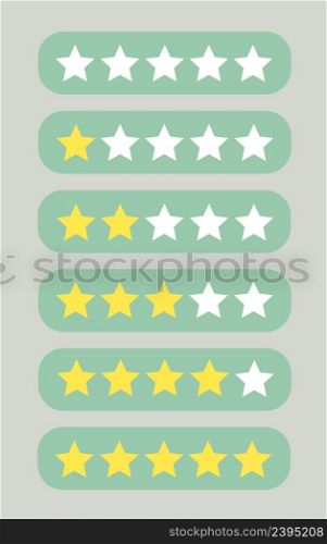 Star rating icon set vector illustration eps10. Isolated badge for website or app, stock infographics. Star rating icon set vector illustration eps10. Isolated badge for website or app, stock