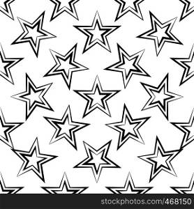 Star Seamless Pattern Design Vector Art Illustration