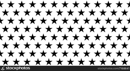 Star seamless pattern on white background. Vector black stars pattern. Seamless design. Abstract geometrical background. Geometric pattern. EPS 10