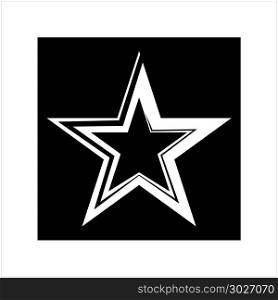 Star Shape Icon Design Vector Art Illustration. Star Shape Icon Design