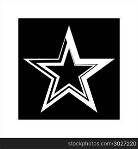 Star Shape Icon Design Vector Art Illustration. Star Shape Icon Design
