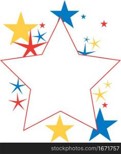 Star Shapes Vector Background