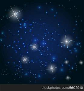 Star sky vector illustration background