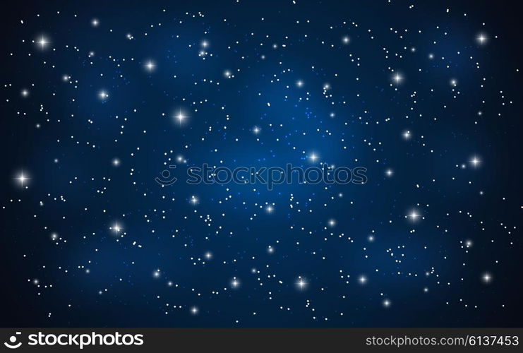 Star Sky Vector Illustration on Background EPS10. Star Sky Vector Illustration Background