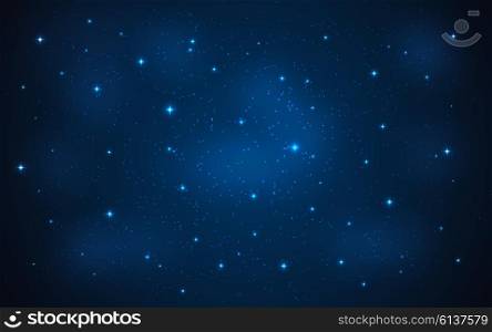 Star Sky Vector Illustration on Background EPS10. Star Sky Vector Illustration Background
