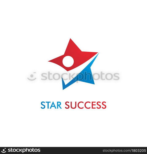 Star Success people illustration logo template