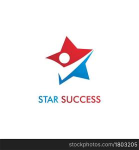Star Success people illustration logo template