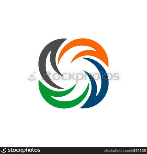 Star Swoosh Colorful Logo Template Illustration Design. Vector EPS 10.