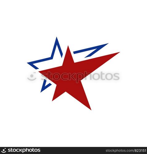 Star Swoosh Logo Template Illustration Design. Vector EPS 10.