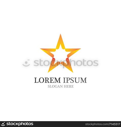 star symbol and logo and symbol vector