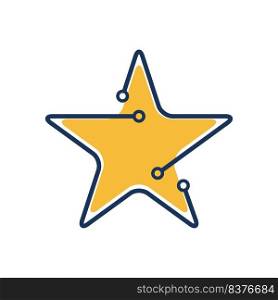 Star Tech logo vector flat design