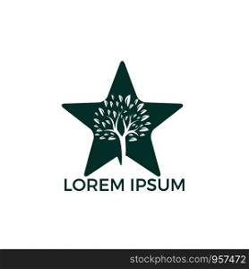 Star Tree Logo Design.