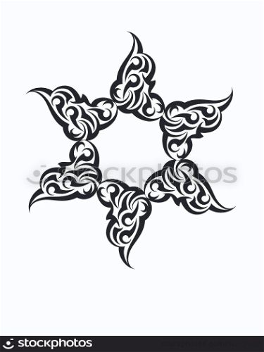 Star Tribal Tattoo Set
