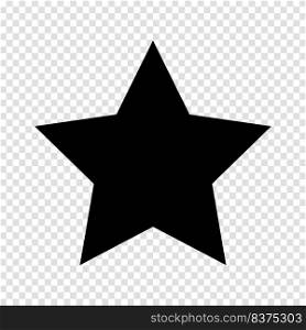 Star vector icon eps 10. Simple isolated illustration.