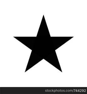 Star - Vector icon. Star black in flat style