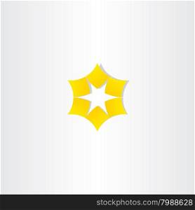 star yellow logo vector icon design