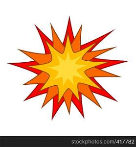 Starburst icon. Cartoon illustration of starburst vector icon for web. Starburst icon, cartoon style