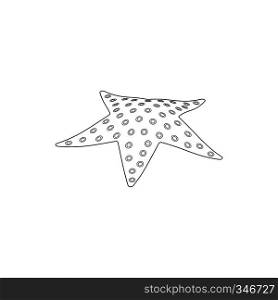Starfish icon in isometric 3d style isolated on white background. Starfish icon, isometric 3d style