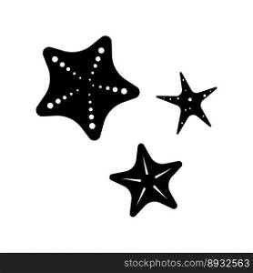 starfish icon vector illustration logo design