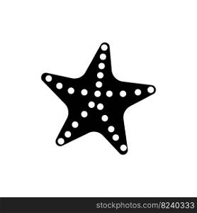 Starfish logo icon, vector illustration template design