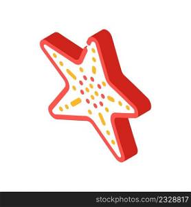 starfish marine animal isometric icon vector. starfish marine animal sign. isolated symbol illustration. starfish marine animal isometric icon vector illustration