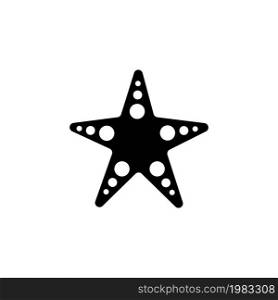 Starfish Silhouette, Underwater Star Fish. Flat Vector Icon illustration. Simple black symbol on white background. Starfish, Underwater Star Fish sign design template for web and mobile UI element. Starfish Silhouette, Underwater Star Fish. Flat Vector Icon illustration. Simple black symbol on white background. Starfish, Underwater Star Fish sign design template for web and mobile UI element.
