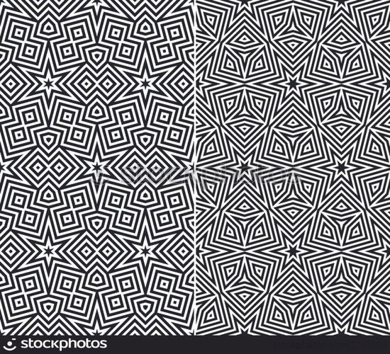 Starry Elements Seamless Patterns