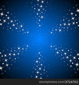 Starry rays vector background. Clipping mask is used.
