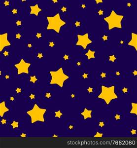 Starry sky seamless pattern background with star. Vector Illustration EPS10. Starry sky seamless pattern background with star. Vector Illustration