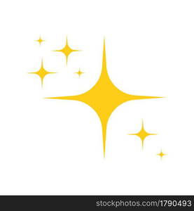 Starry twinkles and sparkles isolated on white background. Bright flash, gold dazzle light, shining glow effect. Vector flat illustration.. Starry twinkles and sparkles isolated on white background. Bright flash, gold dazzle light, shining glow effect. Vector flat illustration