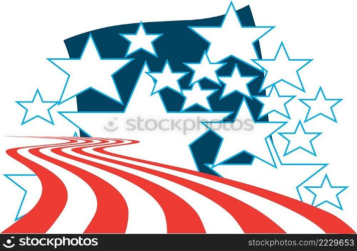 Stars and Stripes Vector Background