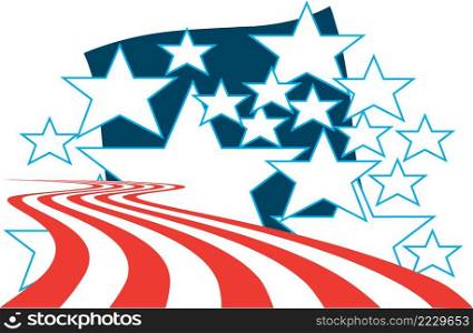Stars and Stripes Vector Background