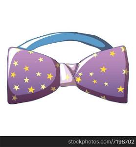 Stars bow tie icon. Cartoon of stars bow tie vector icon for web design isolated on white background. Stars bow tie icon, cartoon style