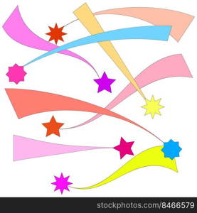 Stars color traces. Vector illustration. stock image. EPS 10.. Stars color traces. Vector illustration. stock image. 