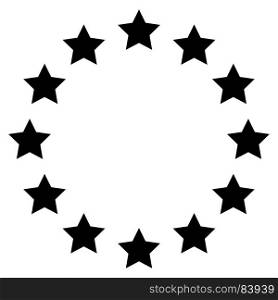 Stars in circle icon .