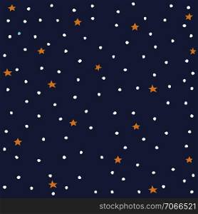 Stars in night sky. Background illustration