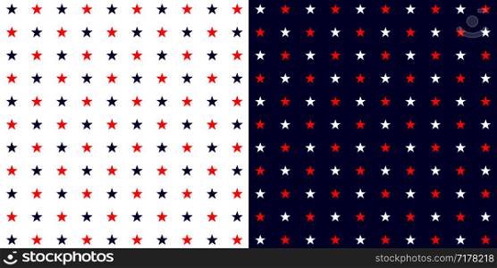 Stars vector background. Stars in blue, red and white color. Eps10. Stars vector background. Stars in blue, red and white color