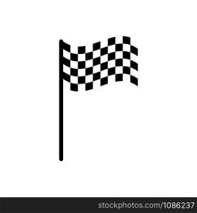 start flag - racing flag icon vector design template