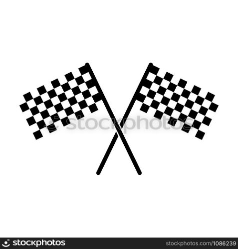 start flag - racing flag icon vector design template