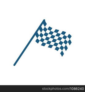 start flag - racing flag icon vector design template