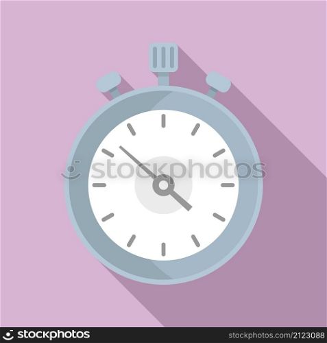 Start stopwatch icon flat vector. Watch timer. Countdown time. Start stopwatch icon flat vector. Watch timer