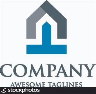 start up of Real Estate Logo Design. Creative abstract house and real estate icon logo