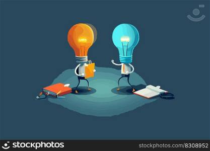 Startup concept and business agre be. Vector illustration desing.