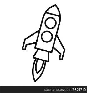 Startup rocket icon outline vector. Sustainable development. Eco recycle. Startup rocket icon outline vector. Sustainable development