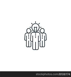 Startup team creative icon from business people Vector Image