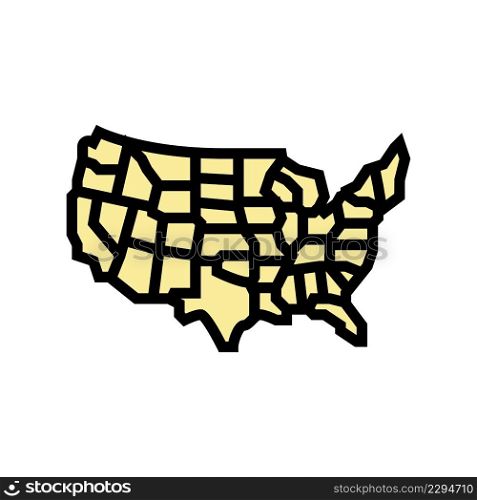 state new york color icon vector. state new york sign. isolated symbol illustration. state new york color icon vector illustration