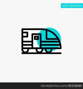 Station, Subway, Train, Transportation turquoise highlight circle point Vector icon